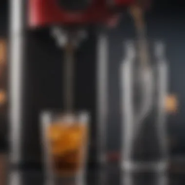 Sleek Design of a Healthy Soda Maker Close-up of a soda maker showcasing its sleek design.