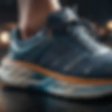 Cushioning Technology in Hoka Sneakers Close-up of Hoka sneaker cushioning technology