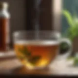 Soothing herbal tea for throat relief