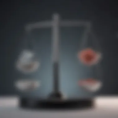 The Essence of Hormonal Balance Illustration of a balanced scale representing hormonal balance