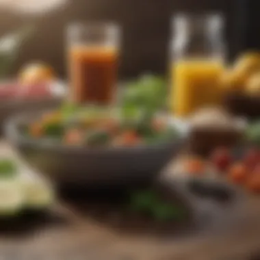 Nutritional Strategy for Weight Loss Healthy meal prep with fresh ingredients