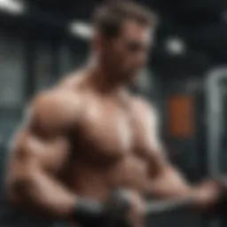 Inspiring transformation of an individual lifting weights