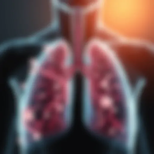 Understanding Mucus Accumulation Visualization of mucus buildup in the lungs