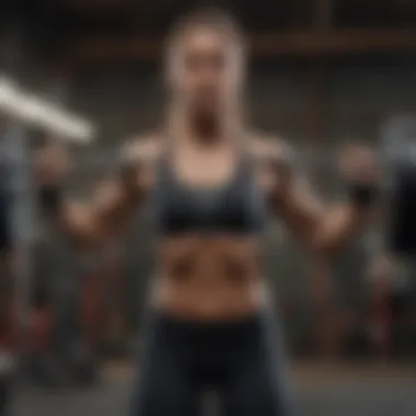 Dynamic Weightlifting for Muscle Growth Dynamic weightlifting session showcasing strength and determination