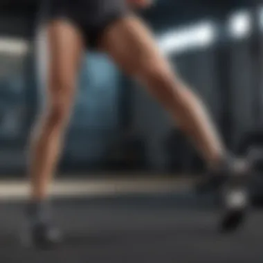 Dynamic leg workout session highlighting strength training exercises