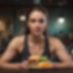 Balanced meal showcasing healthy food choices