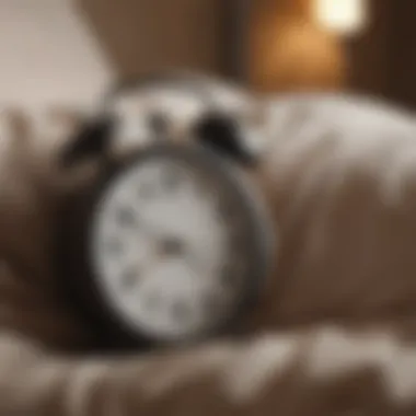 A clock showing an optimal bedtime routine.