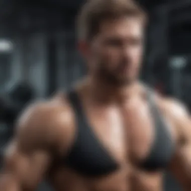 Intense Weightlifting for Muscle Growth Intense weightlifting session showcasing muscle engagement