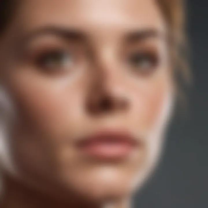 Before and after skin treatment comparison