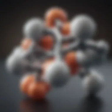 The Molecular Structure of Creatine Illustration showing the molecular structure of creatine