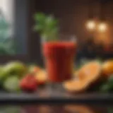 A vibrant array of fresh fruits and vegetables for juicing