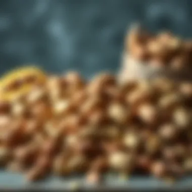 An array of nuts and seeds representing healthy fats