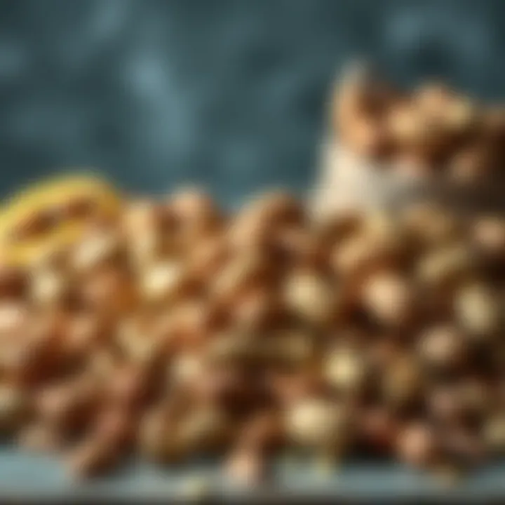 An array of nuts and seeds representing healthy fats