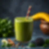 Delicious green smoothie packed with nutrients