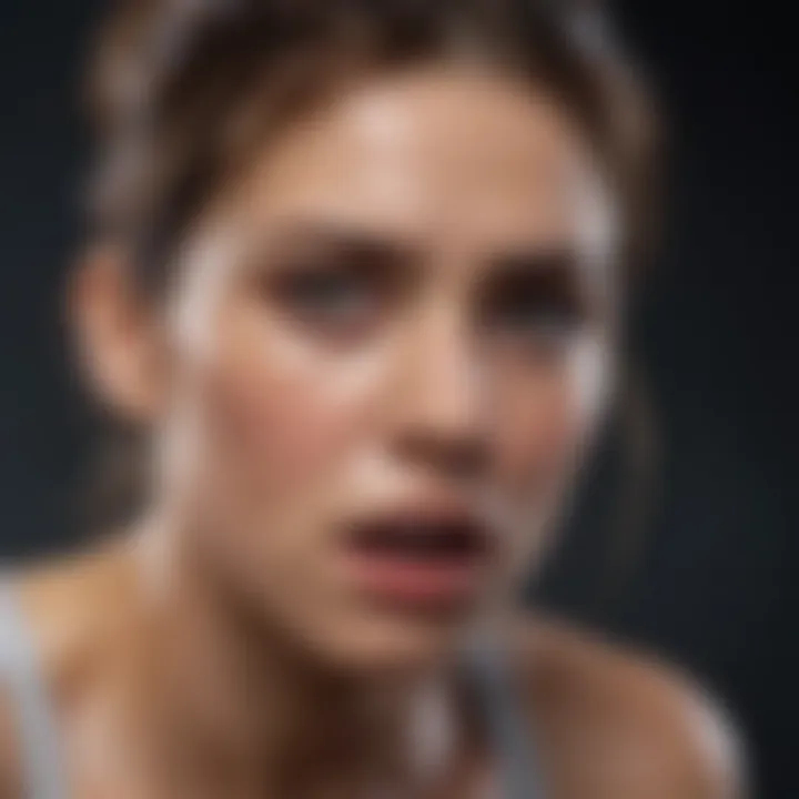 Infographic on physiological effects of anxiety on the body