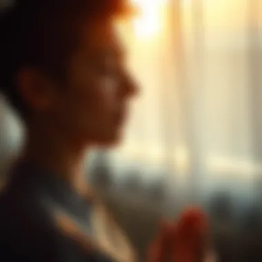 Mindfulness for Mental Clarity A person practicing mindfulness and meditation