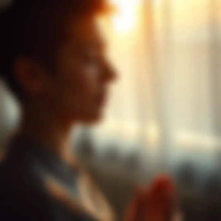 Mindfulness for Mental Clarity A person practicing mindfulness and meditation