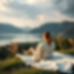 A serene landscape promoting relaxation