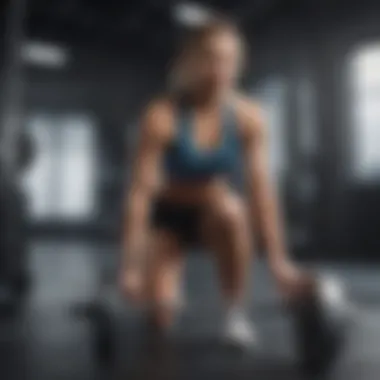 Dynamic Workout for Effective Fat Reduction Fitness enthusiast engaging in high-intensity workout