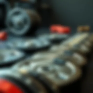 Quality Bumper Plates Showcase High-quality bumper plates arranged neatly