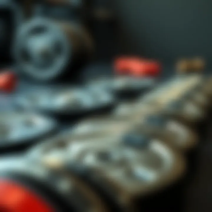 Quality Bumper Plates Showcase High-quality bumper plates arranged neatly