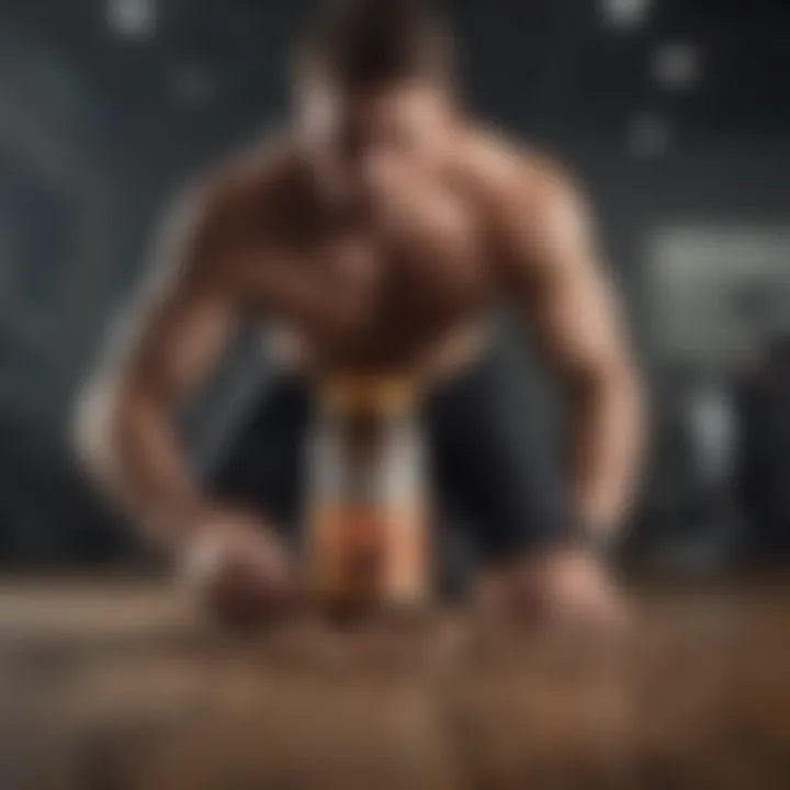 Active lifestyle featuring athletes using protein supplements