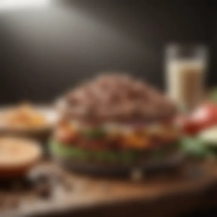 Healthy meal incorporating protein supplements