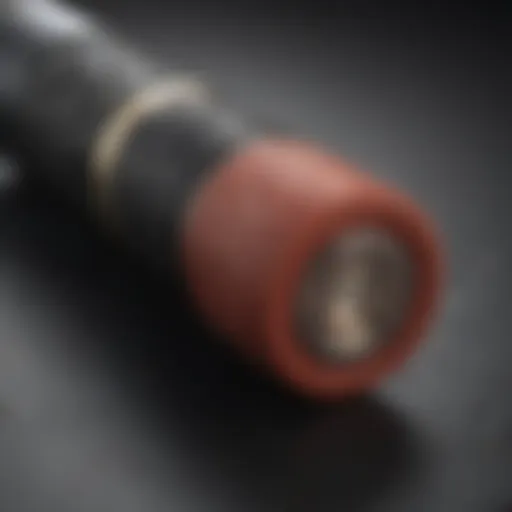 Close-up view of a high-quality roller stick showcasing its texture