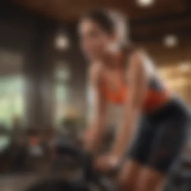 Community features in Peloton app highlighting user engagement