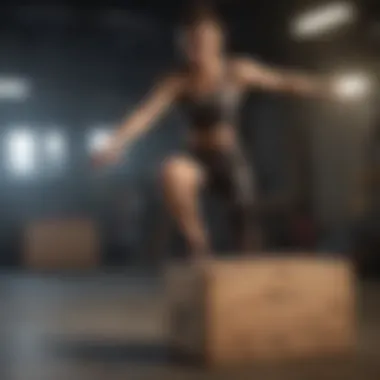 Expert Technique Showcase Trainer demonstrating plyometric box techniques