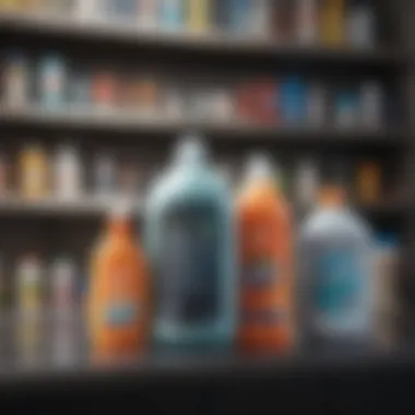 Effective cleaning products displayed on a shelf