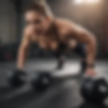 Dumbbell Push-Up Variation