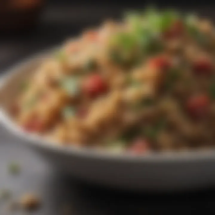 Quinoa dish suitable for ketogenic diet