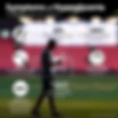 An infographic showcasing common symptoms of hyperglycemia