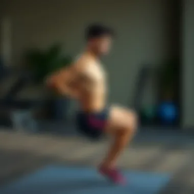 Demonstrating hip flexor exercises