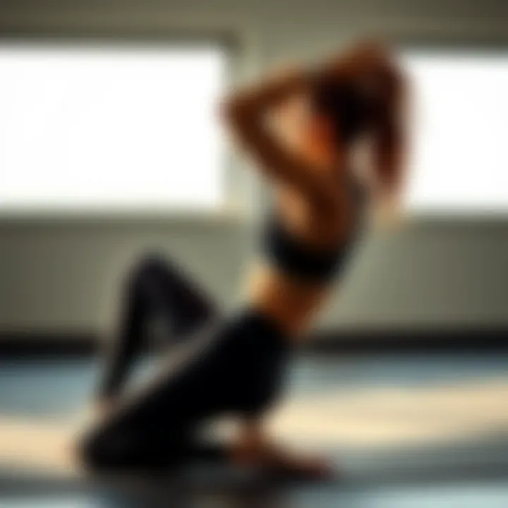 Stretching hip flexors with elegance