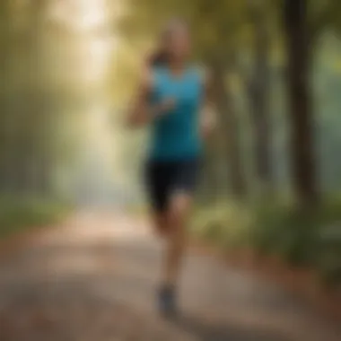 Correct Posture to Reduce Back Pain While Running Illustration of proper running posture to minimize back strain