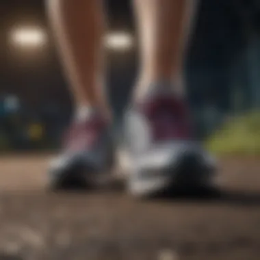 Importance of Supportive Footwear for Back Pain Close-up of running shoes designed for support during back pain