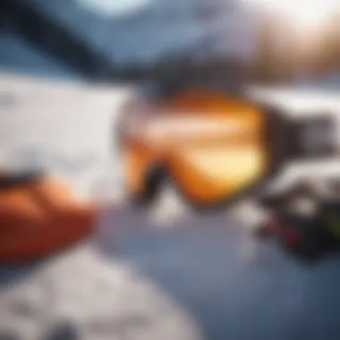 Essential ski training gear laid out