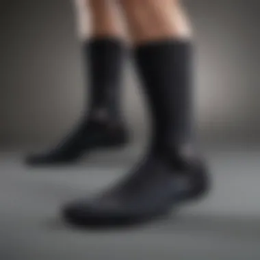Sock Designs for Airflow Diagram illustrating sock designs that promote airflow and temperature regulation