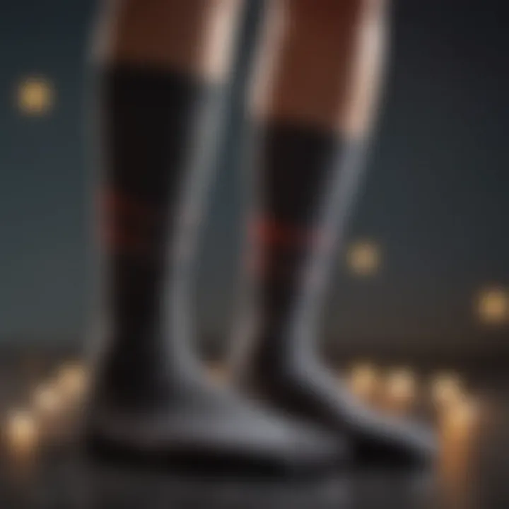 Comparison of various sock materials used for comfort and temperature control