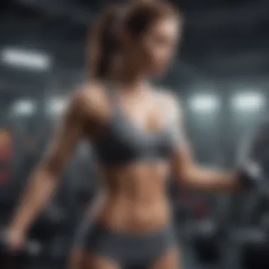 Individual engaging in a dynamic workout session