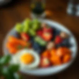 Nutrient-dense meal showcasing a balanced plate