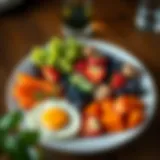 Balanced Nutrition for Optimal Results Nutrient-dense meal showcasing a balanced plate