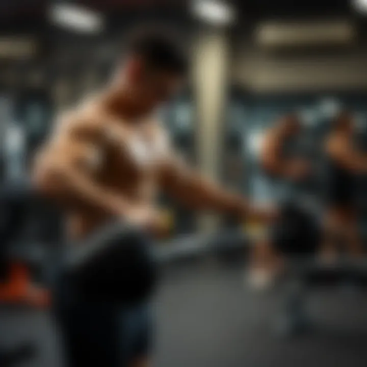 Strength Training Techniques for Muscle Growth Dynamic workout session illustrating strength training