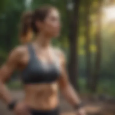 An individual engaging in an outdoor fitness routine, exemplifying exercise commitment.