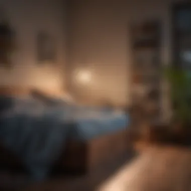 Establishing a Relaxation Space for Sleep Readiness A cozy corner with calming elements to unwind before bed.