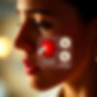 Diagram showing preventive measures for cold sores