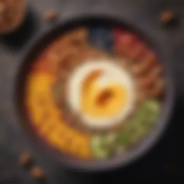 Delicious and Nutritious Breakfast Ideas A vibrant smoothie bowl topped with nuts and seeds, showcasing a healthy breakfast