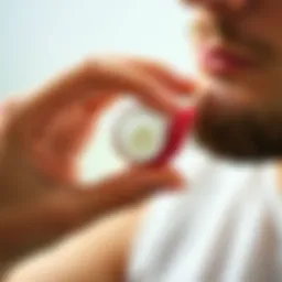 Topical cream application for cold sores